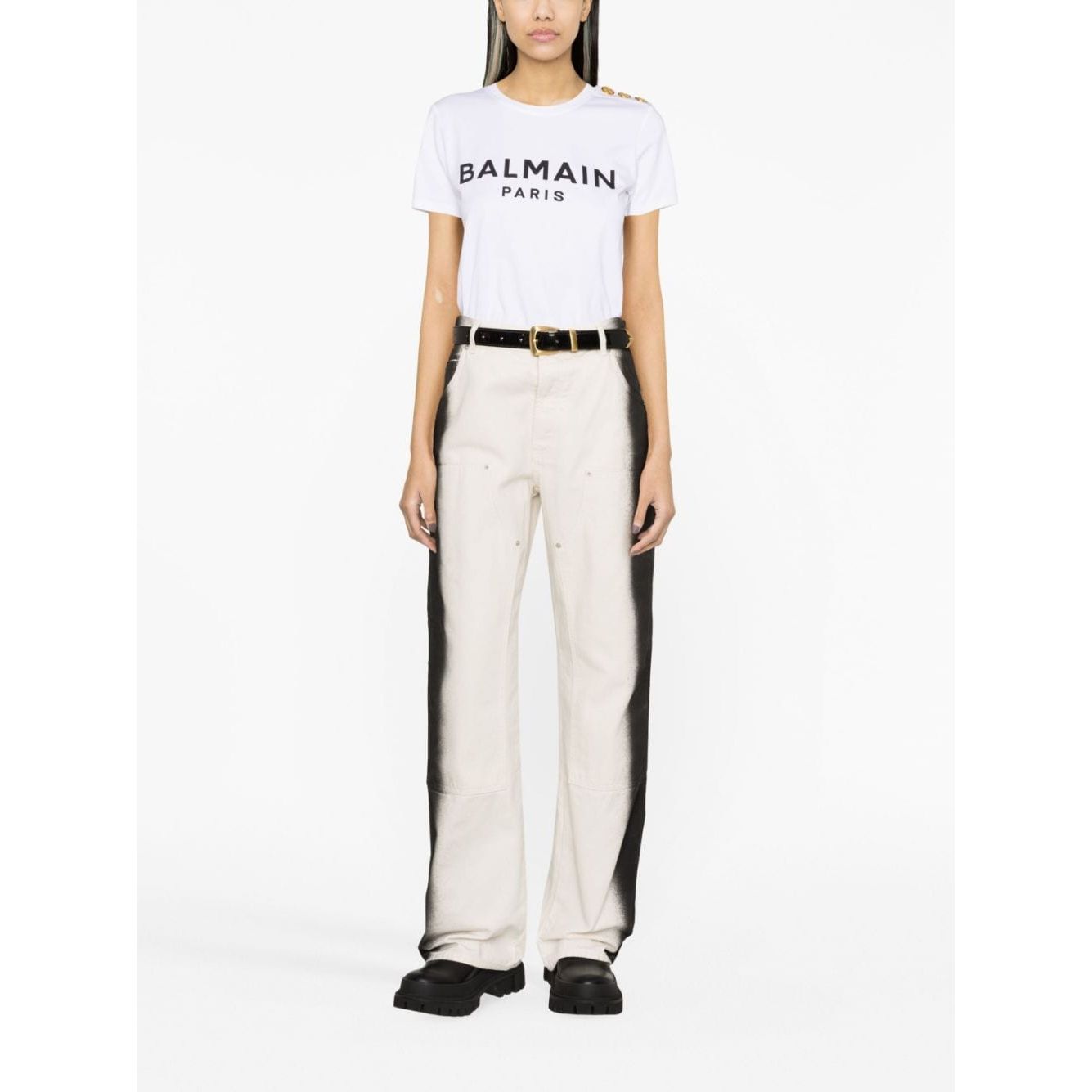 Balmain T-shirt with Balmain Paris print