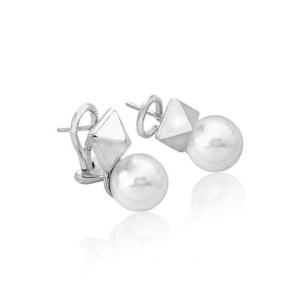 Elegant silver and pearl earrings from MAJORICA JEWELRY Mod. 15321.01.2.000.010.1.