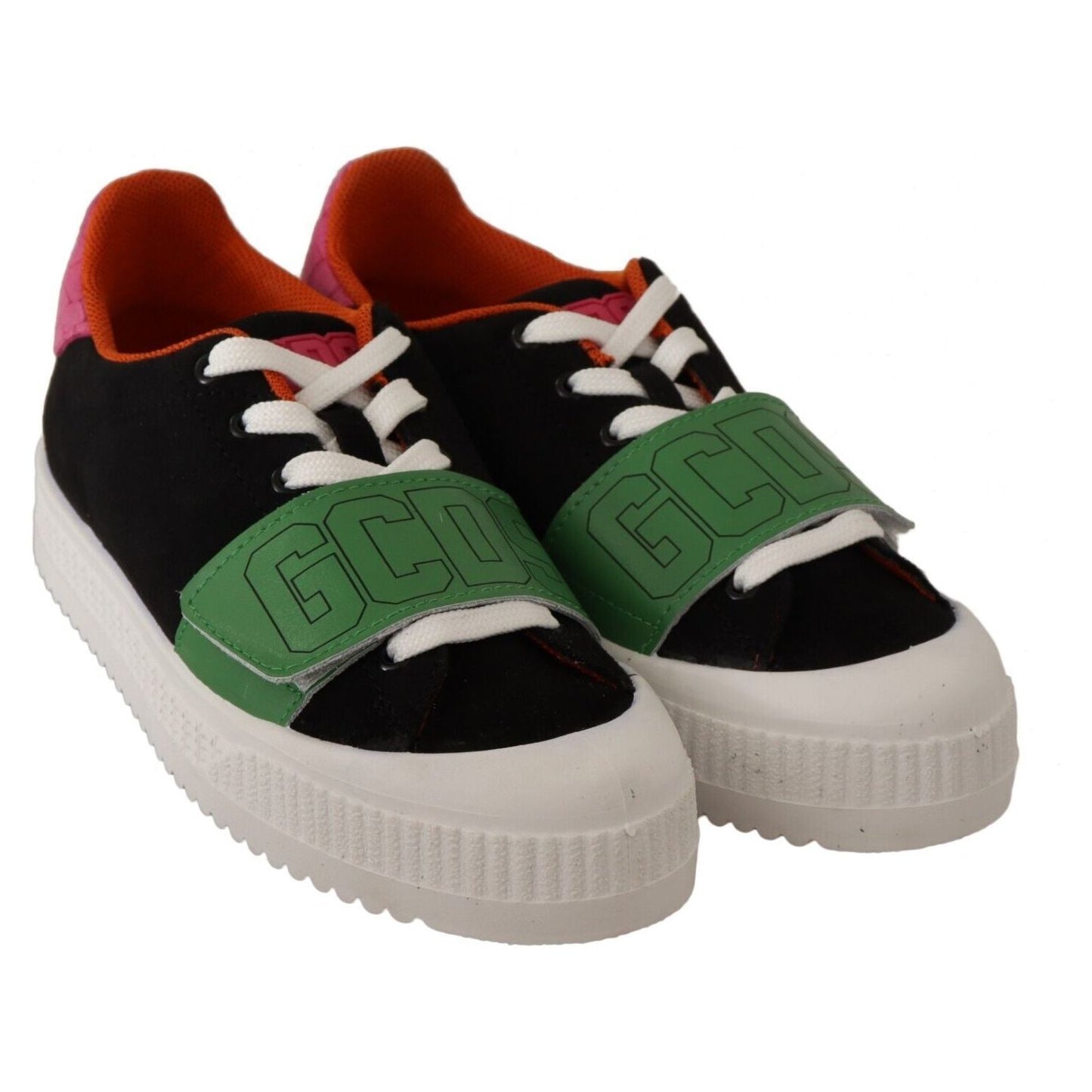 GCDS Multicolor Suede Low Top Lace Up Women Sneakers Shoes