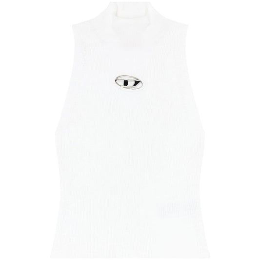 Diesel Ribbed-knit turtleneck top Topwear