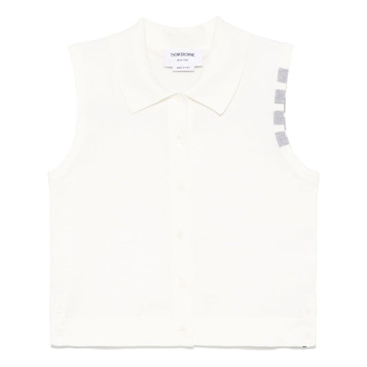 Thom Browne Top White Topwear