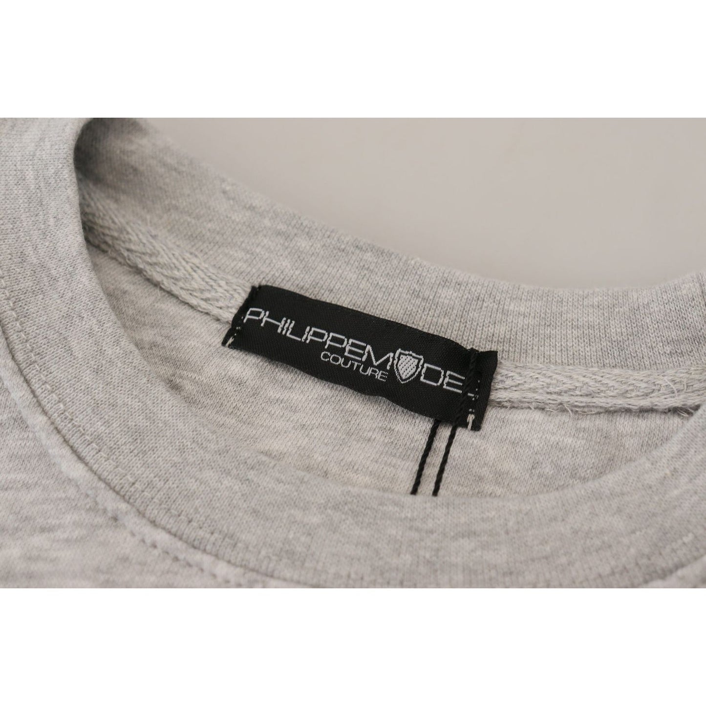 Philippe Model Gray Printed Long Sleeves Pullover Sweater