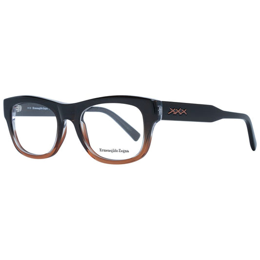 Ermenegildo Zegna Brown Men Glasses Frame