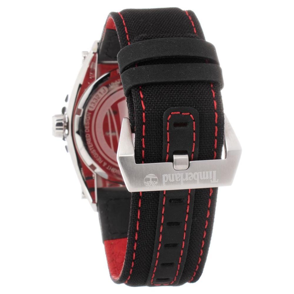 Timberland Black Leather Sport Watch