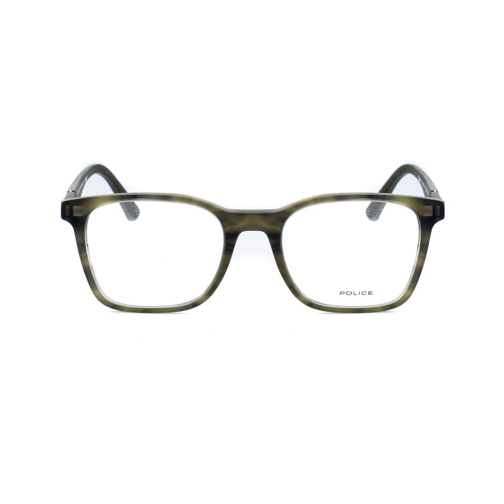 Police Green Plastic Glasses (Frames)