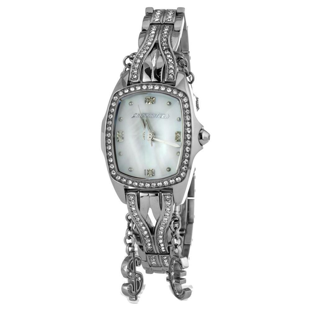 Chronotech Silver Stainless Steel Watch