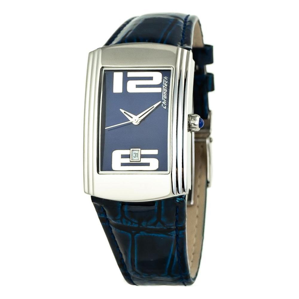Chronotech Blue Leather Watch