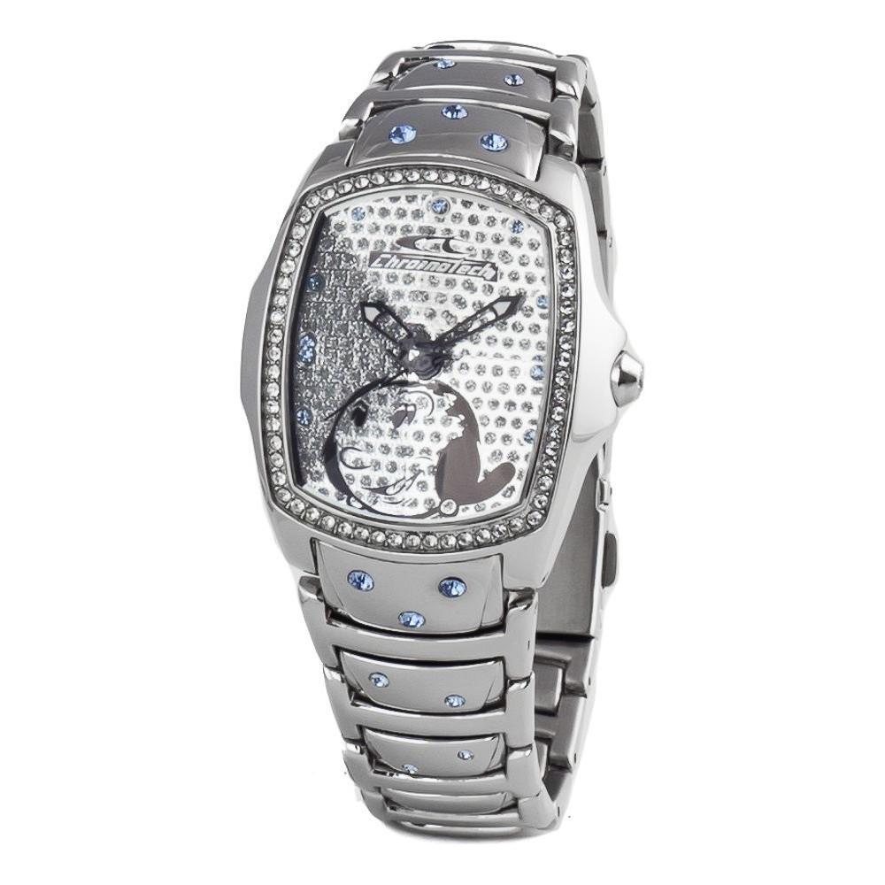 Chronotech Silver Stainless Steel Watch