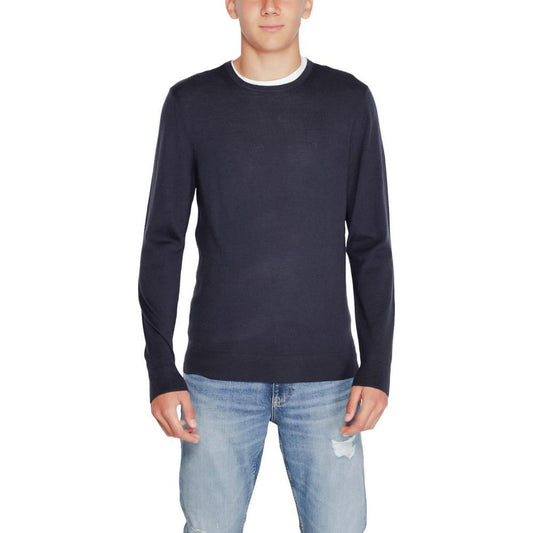 Calvin Klein Blue Recycled Wool Sportswear