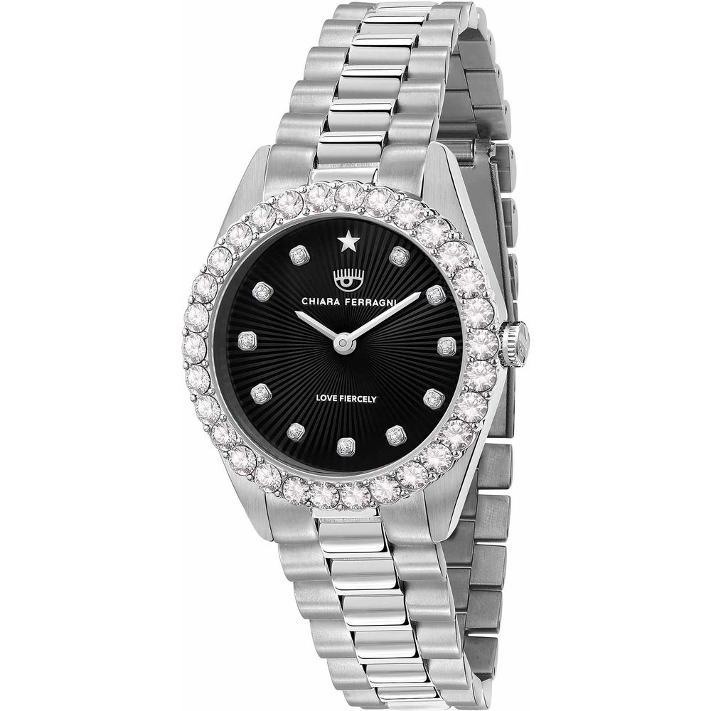 Chiara Ferragni Silver Stainless Steel Dress Watch