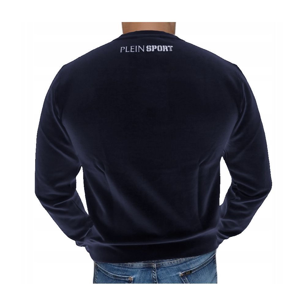 Plein Sport Blue Cotton Sweatshirt