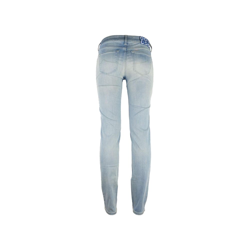 Jacob Cohen Blue Cotton Skinny Pants