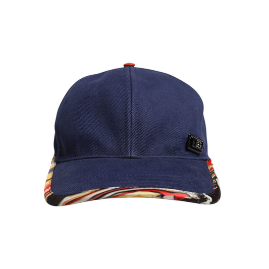 Dolce & Gabbana Blue Cotton 6 Panels Baseball Cap