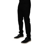 Dolce & Gabbana Black Cotton Stretch Slim Fit Men Denim Jeans