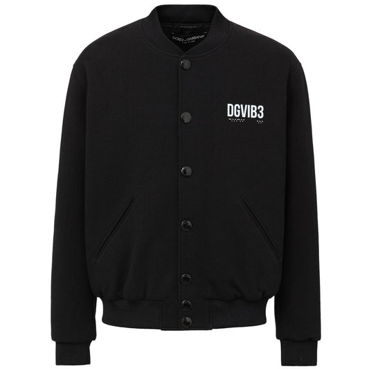 Dolce & Gabbana Black Viscose Jackets & Coat