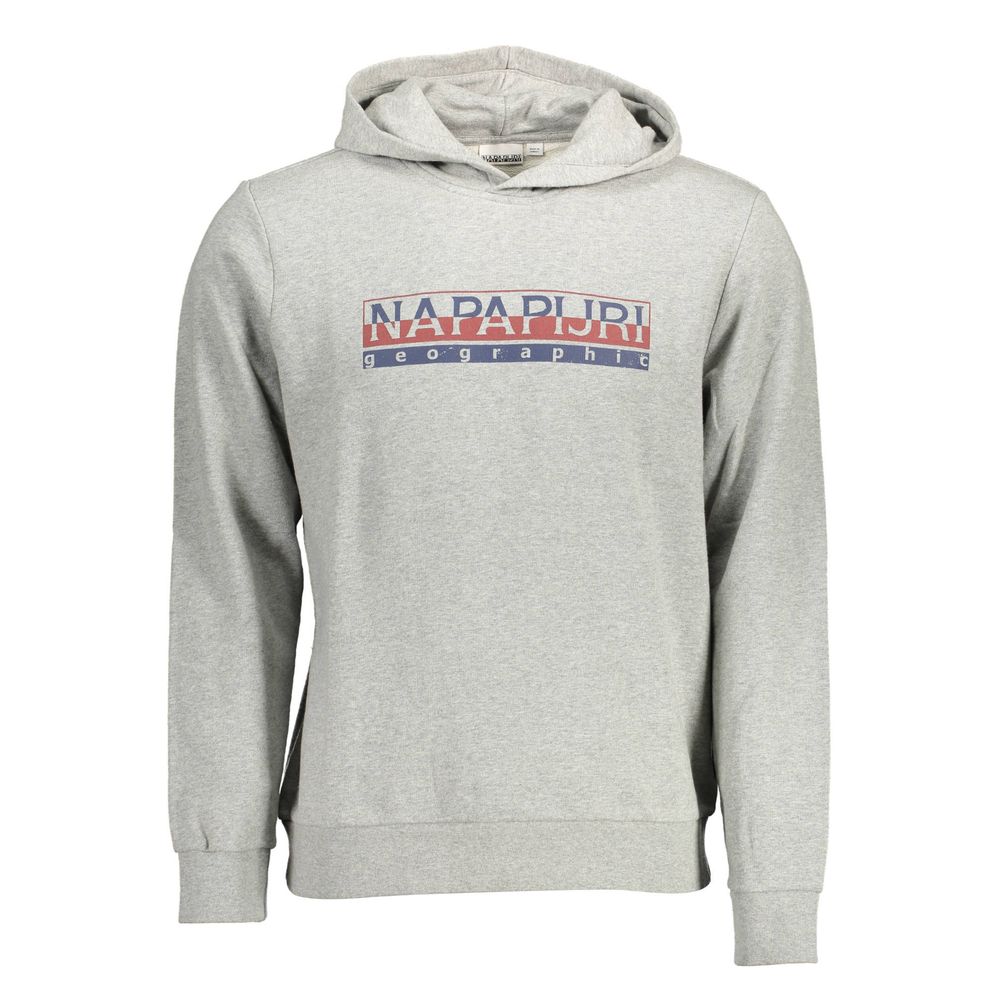 Napapijri Gray Cotton Men Sweater NA-11821-XL