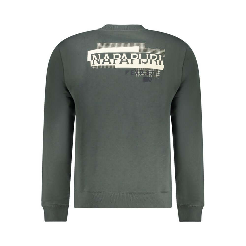 Napapijri Green Cotton Men Sweater