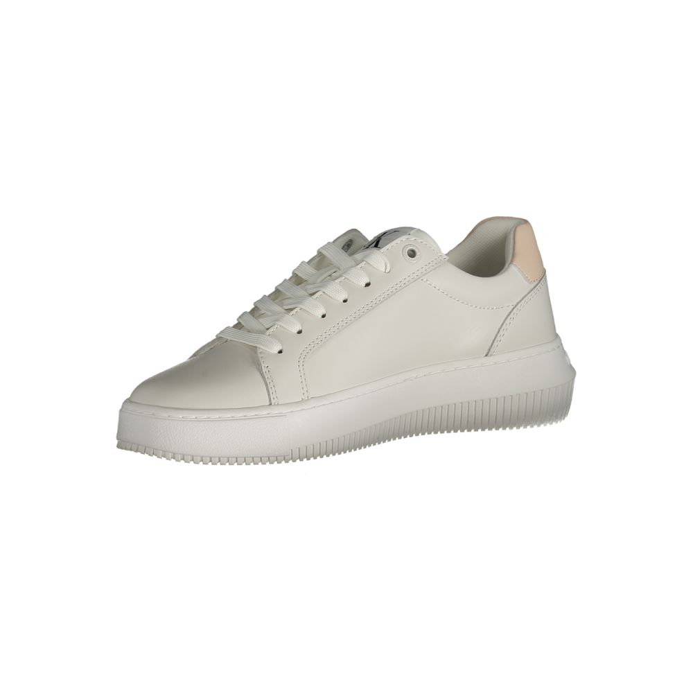 Calvin Klein White Polyester Athletic Sneakers Calvin Klein