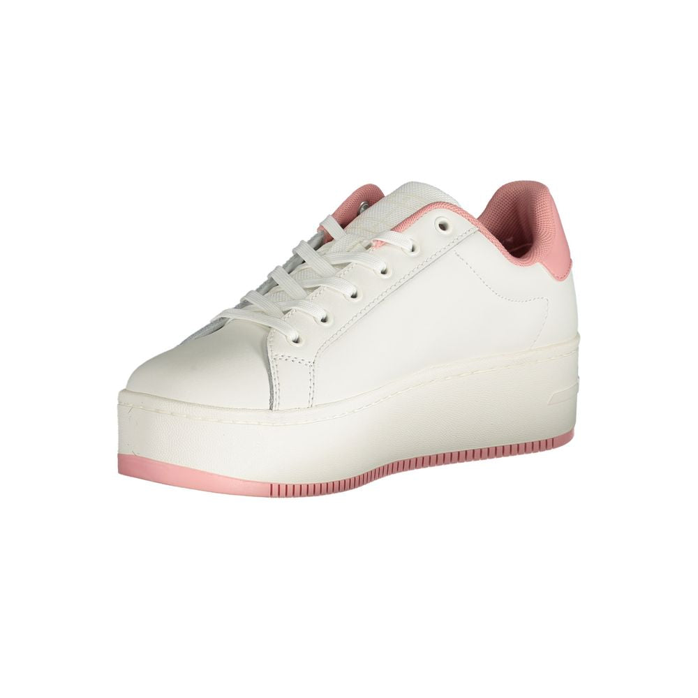 Tommy Hilfiger Pink Polyester Platform Sneakers Tommy Hilfiger