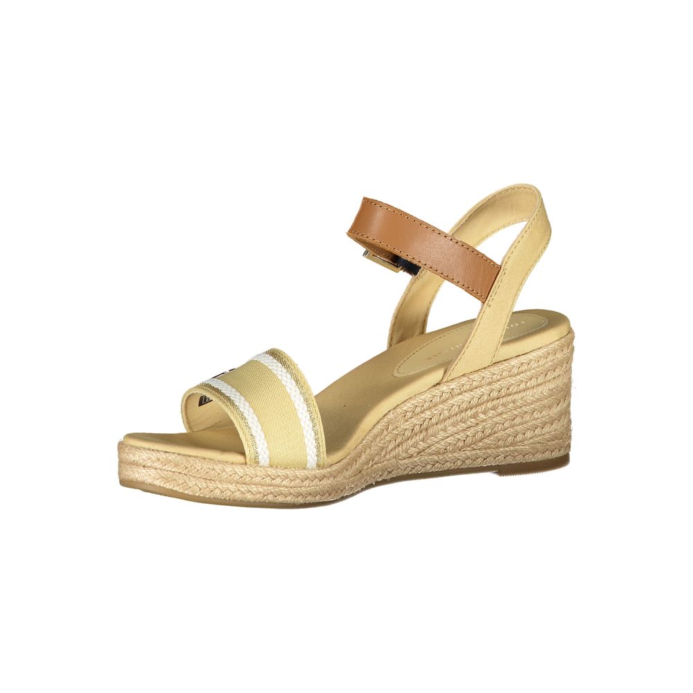 Tommy Hilfiger Beige Polyester Wedge Sandals Tommy Hilfiger