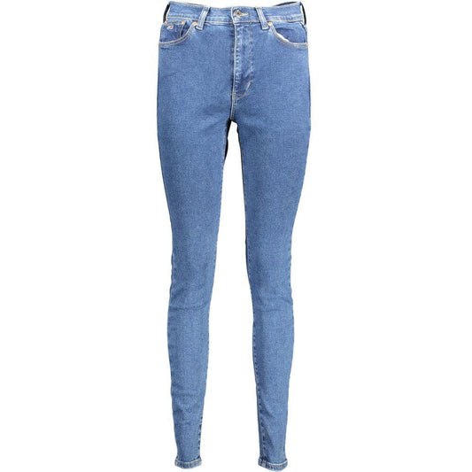 Tommy Hilfiger Blue Cotton Women Skinny Jean