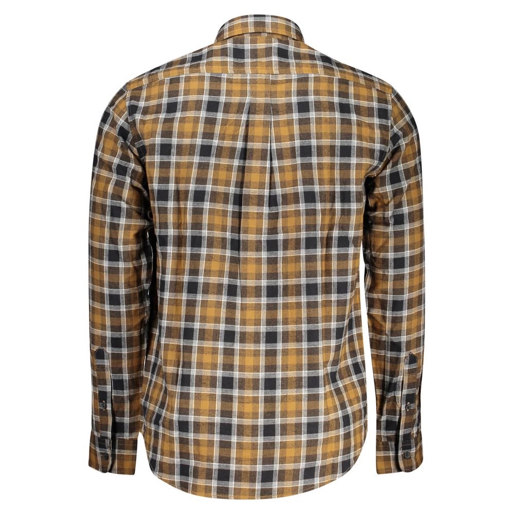 Timberland Brown Cotton Pattern Shirt Timberland