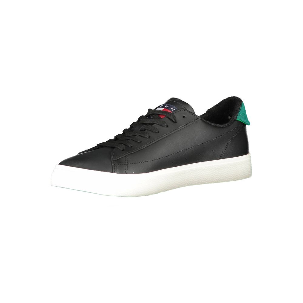 Tommy Hilfiger Black Polyester Sneaker