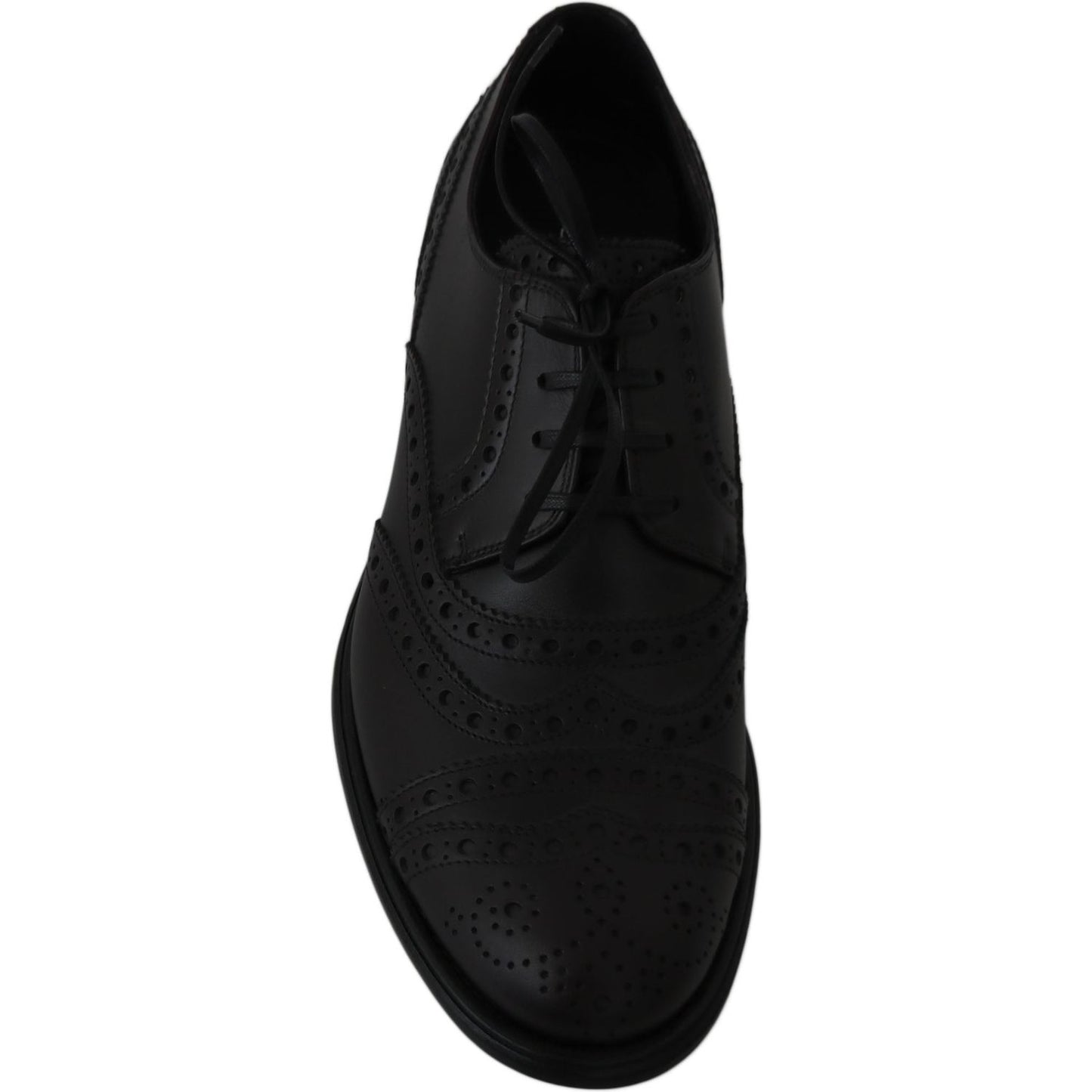 Dolce & Gabbana Black Leather Wingtip Oxford Dress Shoes Dress Shoes