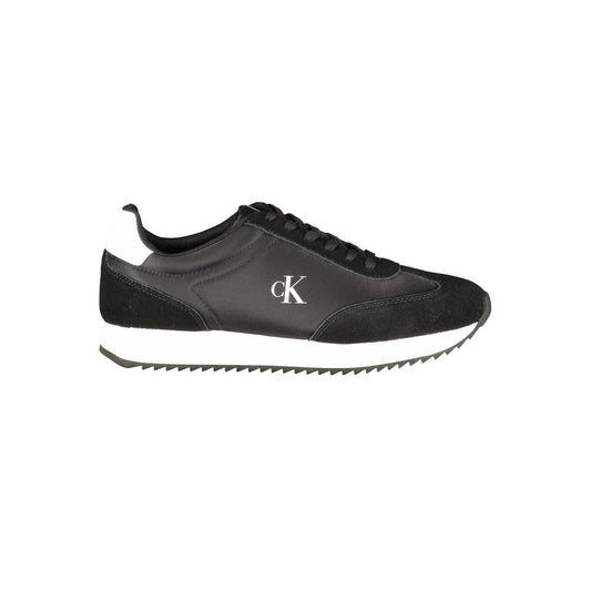 Calvin Klein Black Leather Women Sneaker