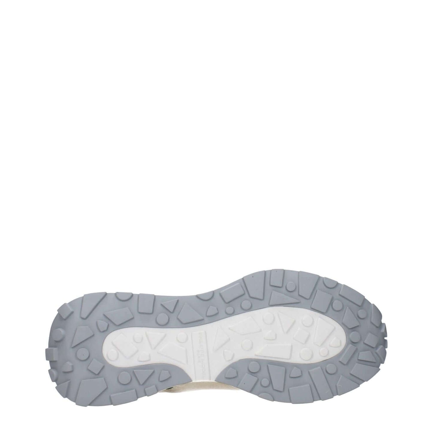 Philippe Model Green Fabric Athletic Sneakers sole with textured pattern for durable grip.