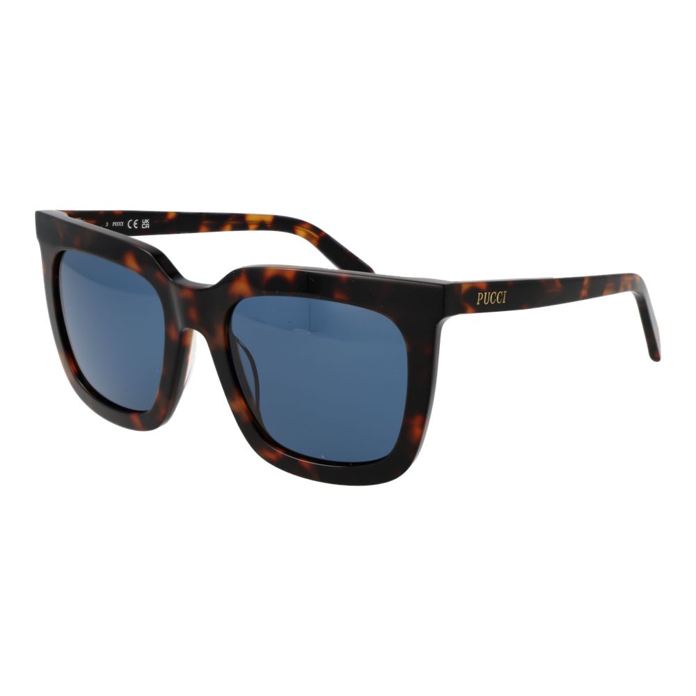 Emilio Pucci Brown Acetate Sunglasses