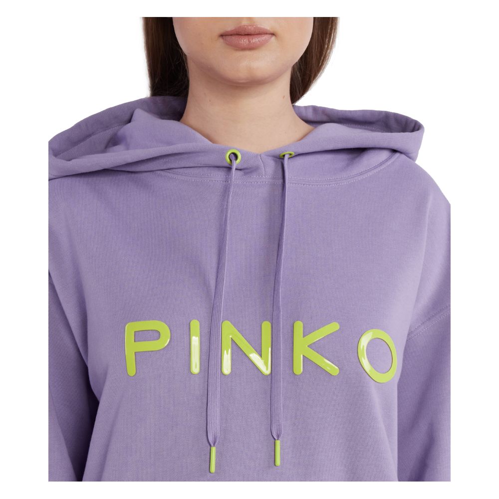PINKO Purple Cotton Hoody