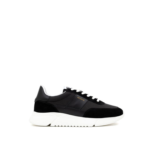 Axel Arigato Black And White Fabric And Leather Athletic Sneakers