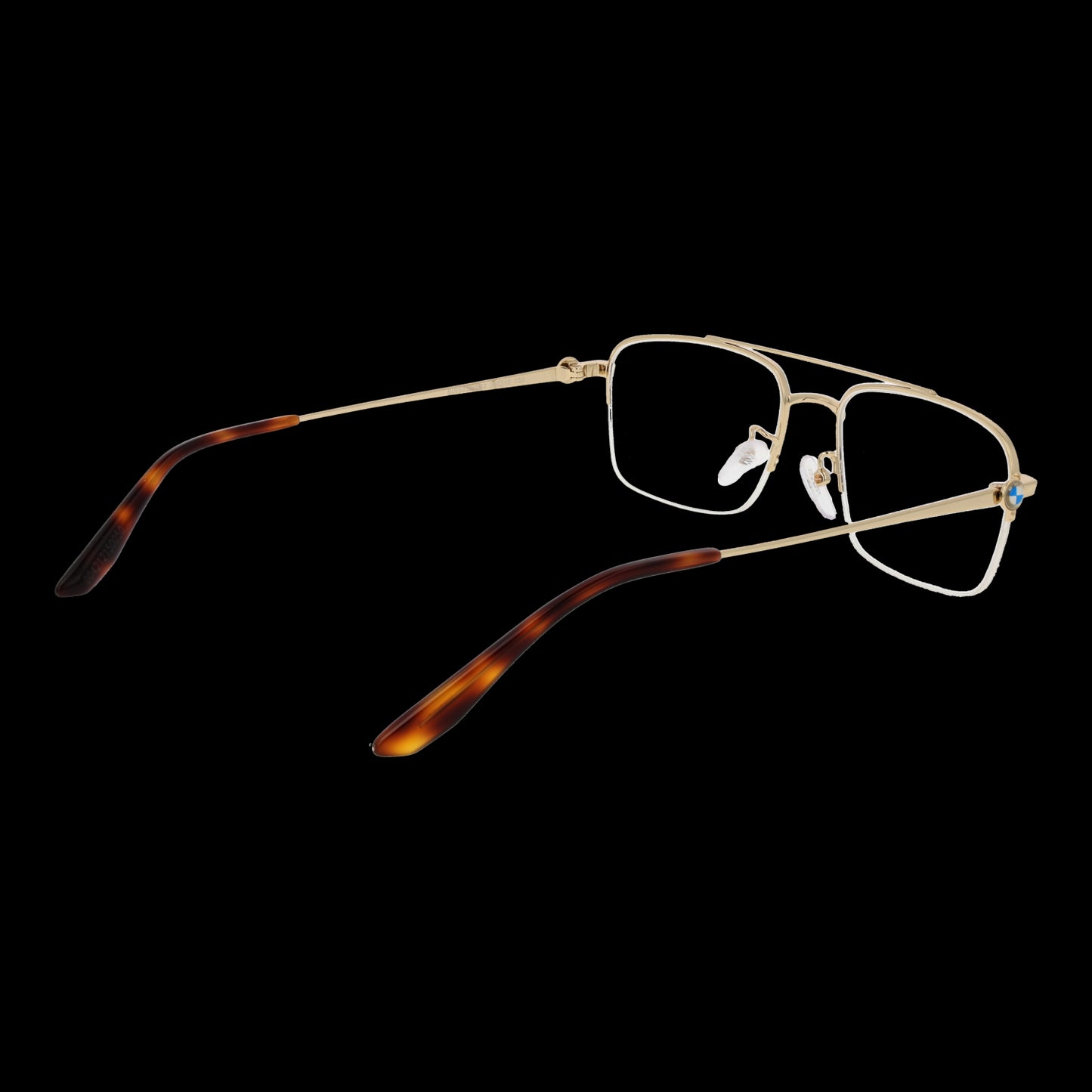 BMW MOD. BW5039 54032 men's glasses with gold frame and tortoiseshell temple tips, stylish eyewear for gents