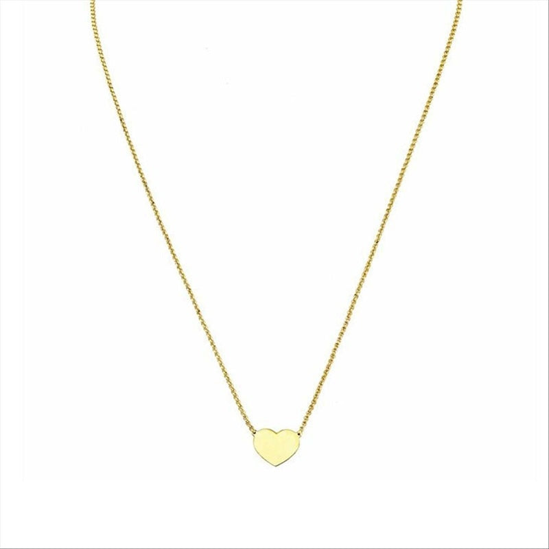 AMEN JEWELRY Mod. CLHG3 gold heart pendant necklace