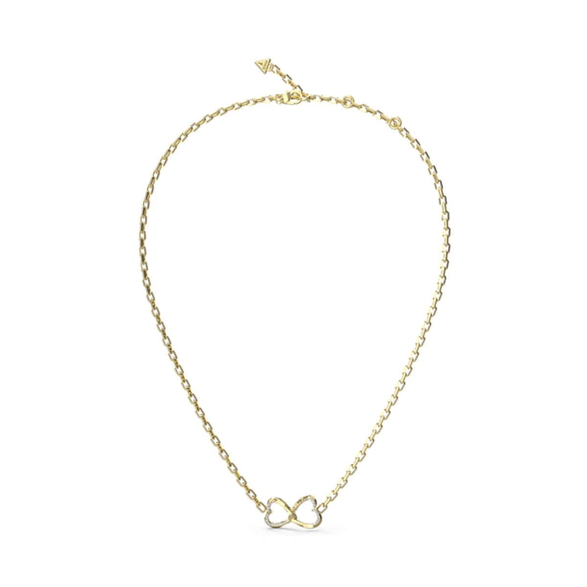 GUESS JEWELS JEWELRY Mod. JUBN04616JWYGT-U gold necklace with infinity heart pendant