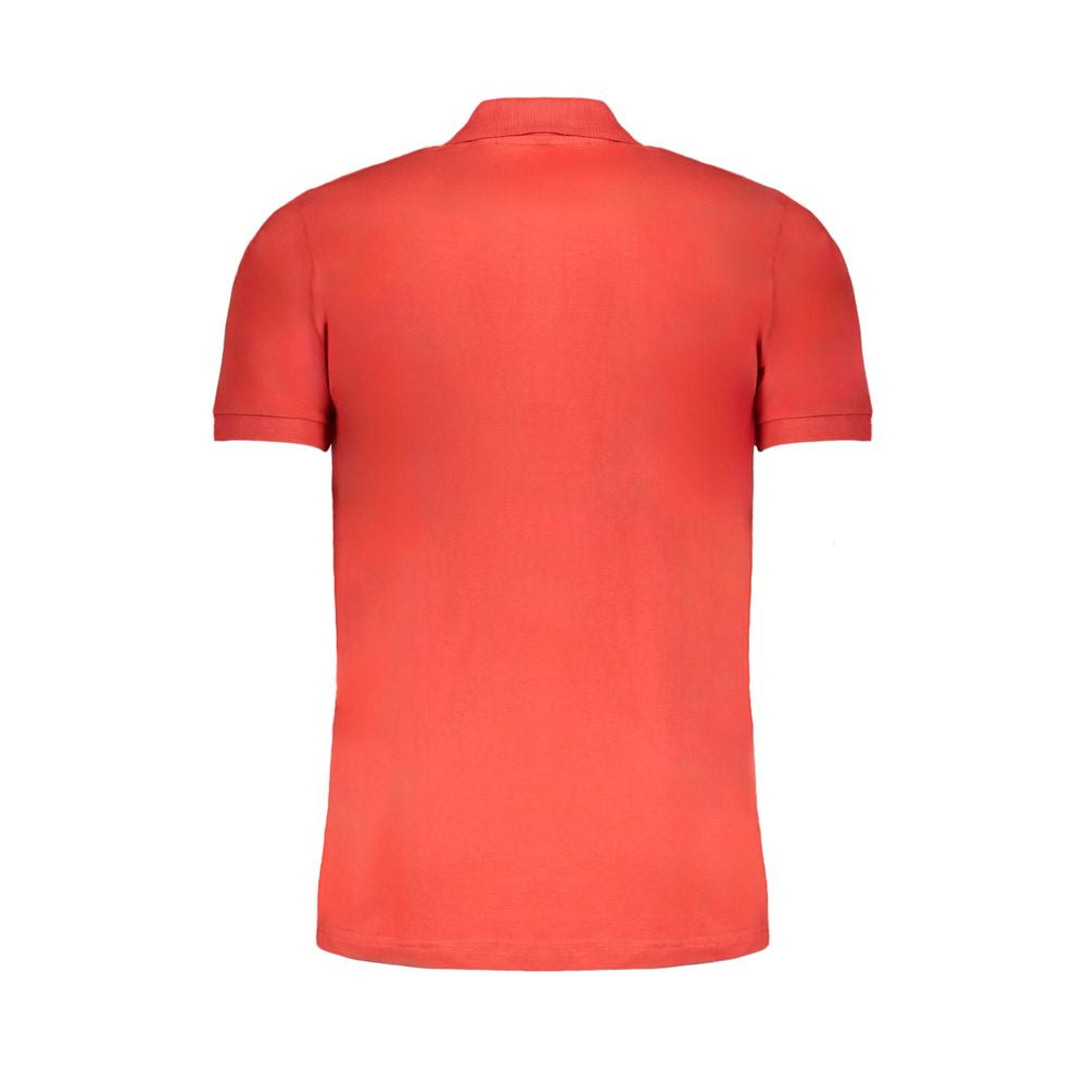 Gianmarco Venturi Red Cotton Polo Shirt