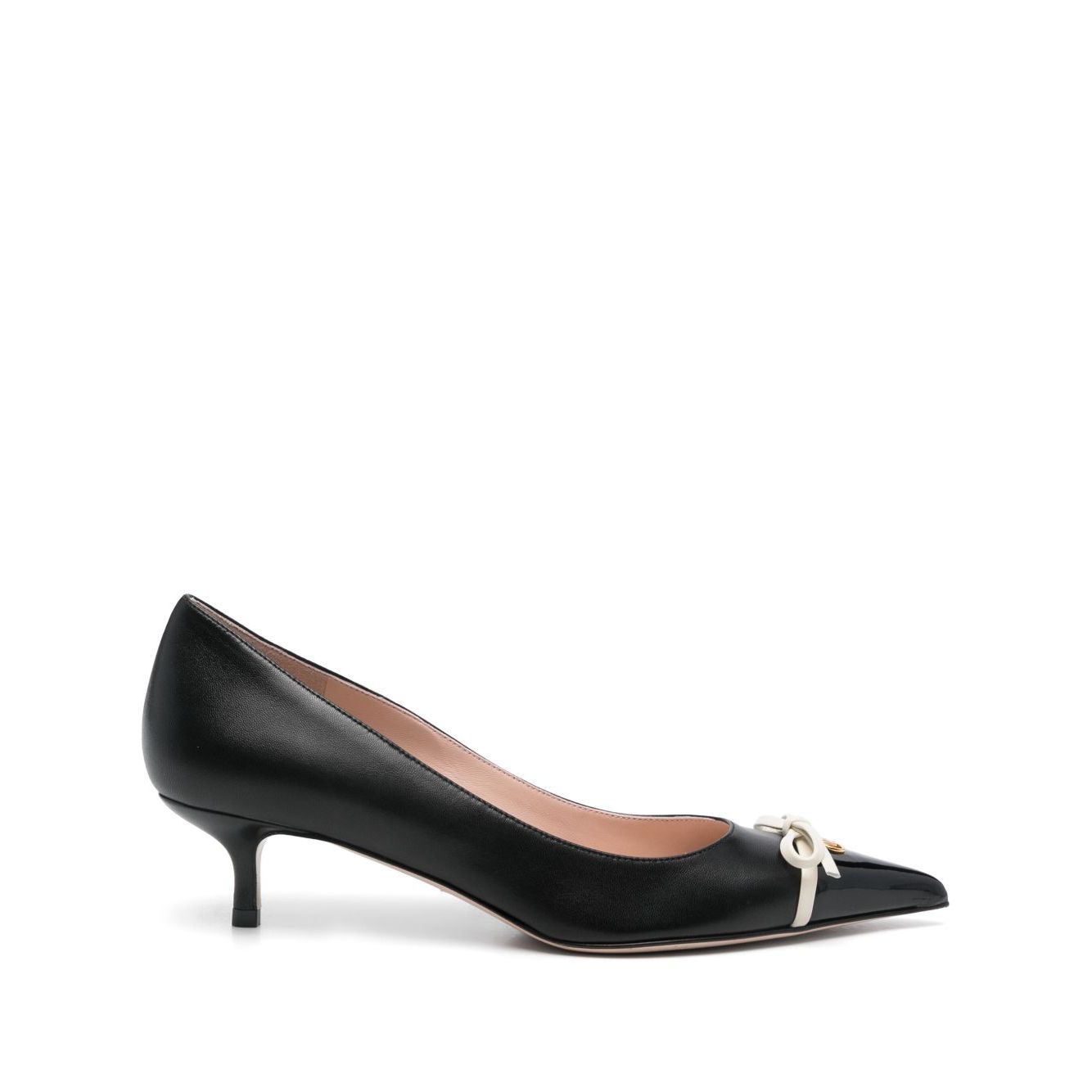 Valentino Garavani Bepointy Patent Leather and Kid Pumps 45mm