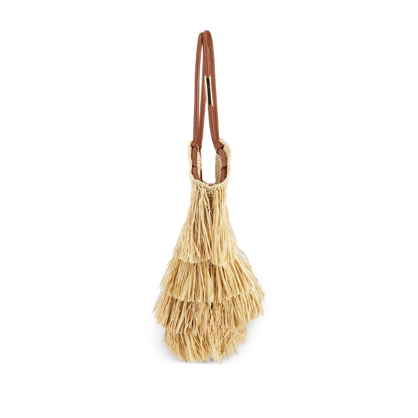 Zimmermann Goldentime medium raffia tote bag