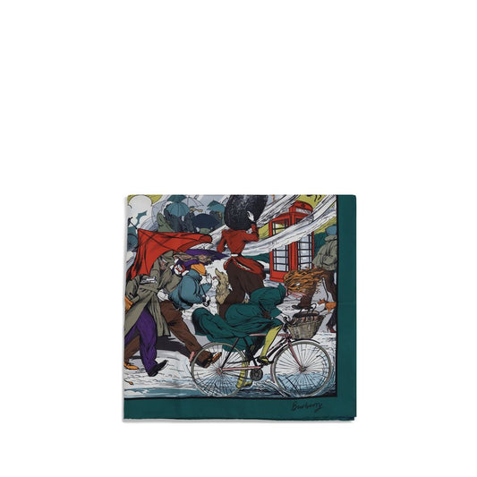 Burberry Multicolor Silk Scarf