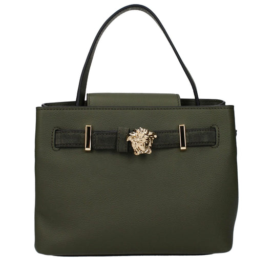 Versace Green Leather Handbag