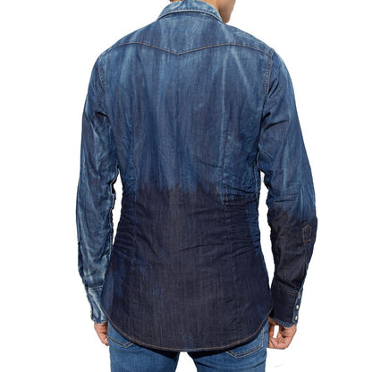 Dsquared² Blue Denim Shirt
