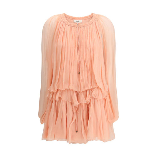 Chloé Multicolor Silk Casual Dress