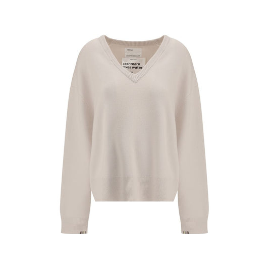 Extreme Cashmere White Cashmere Sweater