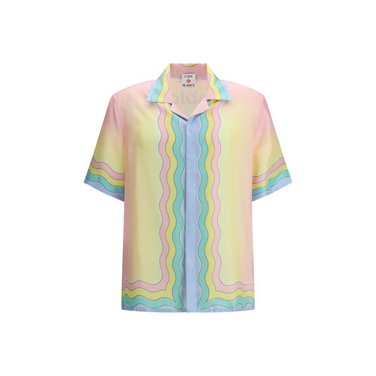 Casablanca Multicolor Silk Pattern Shirt 1728,72470364320,Casablanca,Clothing,L,M,Men,Multicolor,New with tags,Pattern - Shirts - Clothing,S,Shirts - Clothing