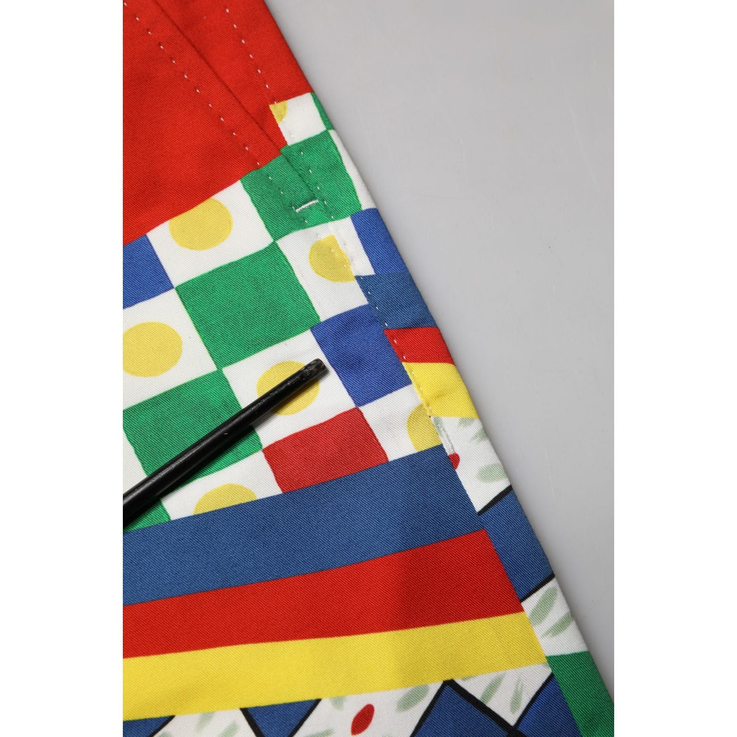 Dolce & Gabbana Multicolor Carretto Print Men Bermuda Shorts