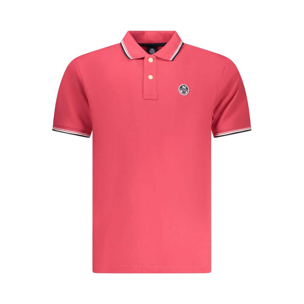 North Sails Red Cotton Men Polo