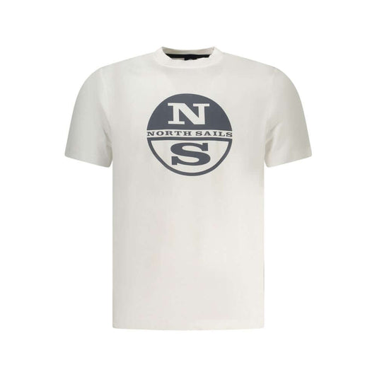 North Sails White Cotton Men T-Shirt