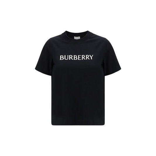 Burberry Black Cotton T-Shirt 1728,72470364320,Black,Burberry,Clothing,L,M,New with tags,S,T-Shirts - Clothing,T-Shirts - T-Shirts - Clothing,Women,XS