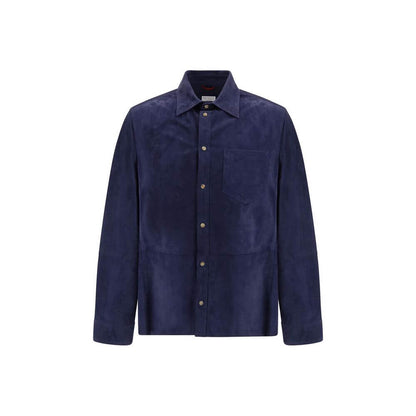 Brunello Cucinelli Blue Denim Shirt